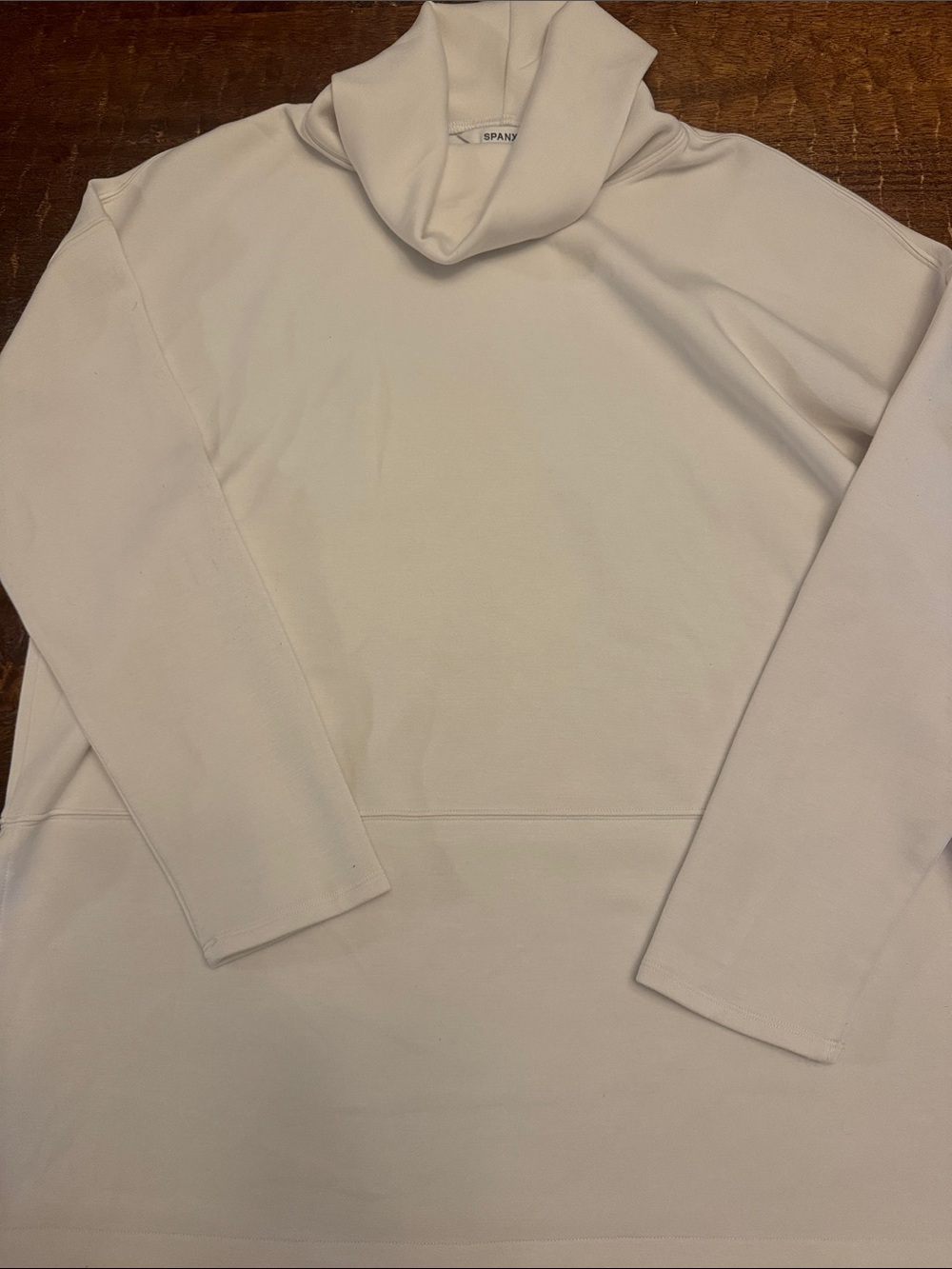 SPANX Off-White Turtleneck Sweater